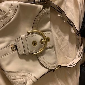 Classic white/cream coach purse ( used)